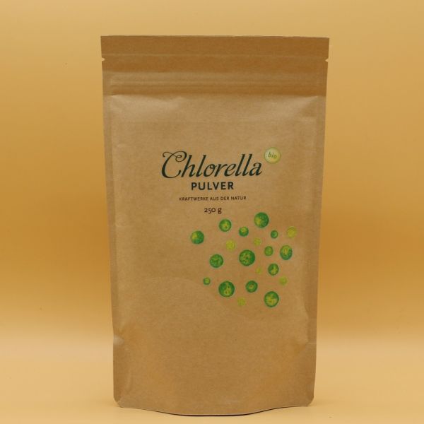 Bio-Chlorella-Pulver in Rohkostqualität 250g