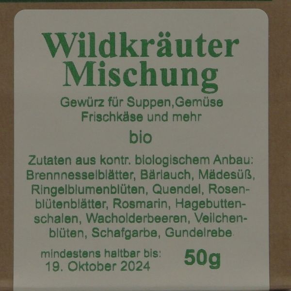 Bio - Wildkräutermischung 50g