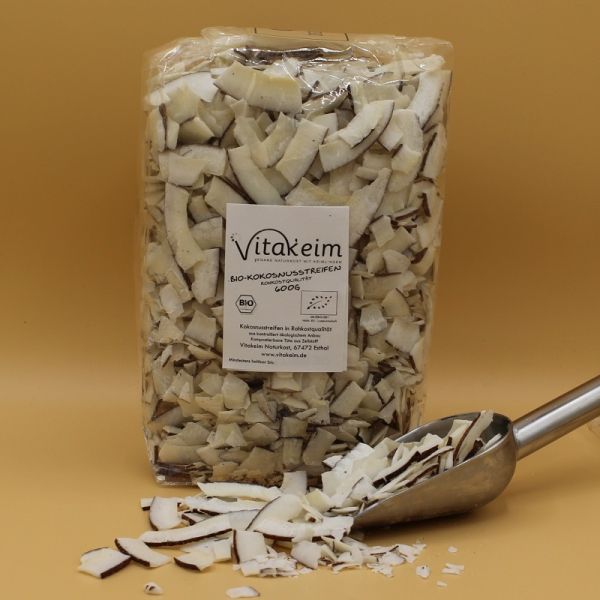 Bio - Kokosnuss-Streifen roh, 600g