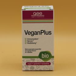 Bio - Vegan plus mit Vitamin B12, D3, Eisen, Jod, Calcium