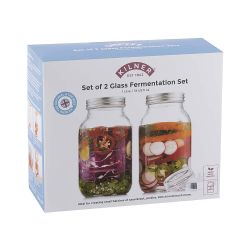 Fermentations-Set von Kilner, 2x1-Liter Gläser